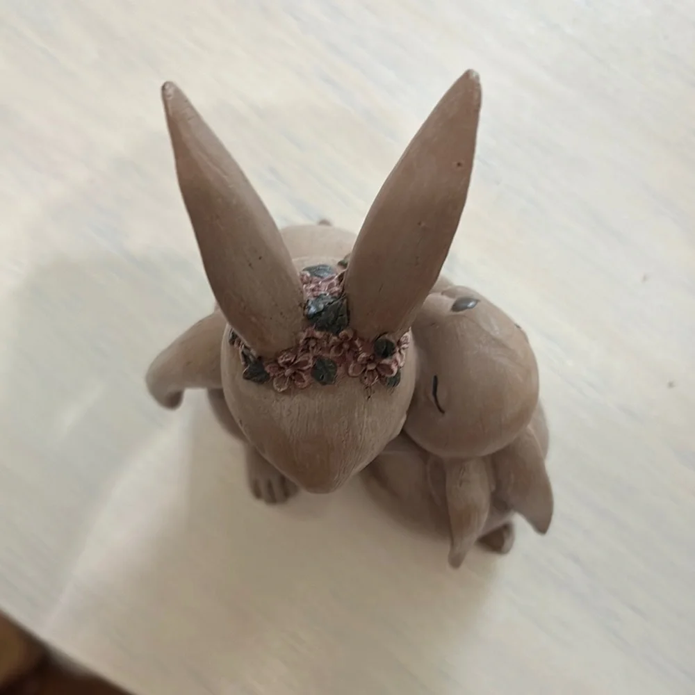 Charming Brown Rabbit Figurine - Picture 4 of 4